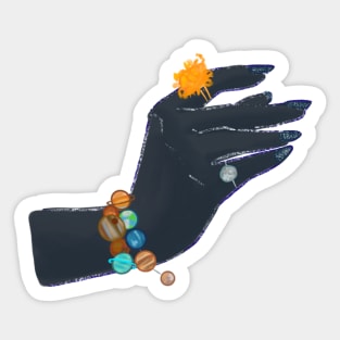 space bracelet illustration Sticker